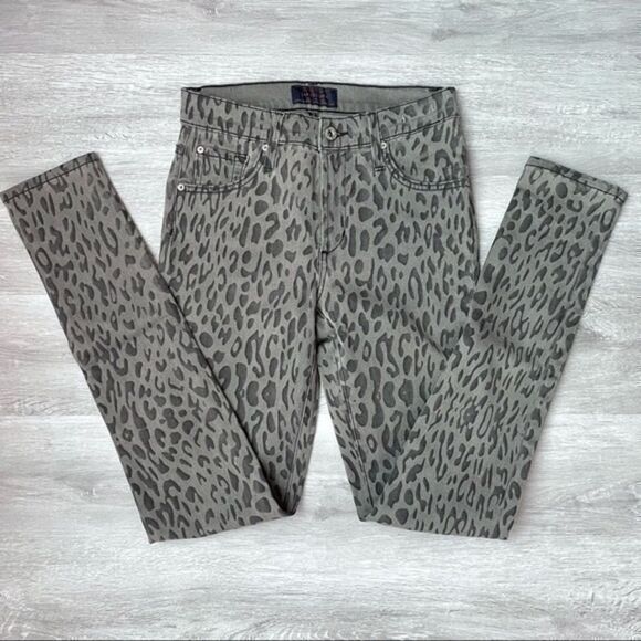Twiggy Leopard Skinny Jeans 26 - Picture 2 of 6